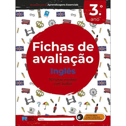 Fichas de avaliação - Inglês - 3.º Ano