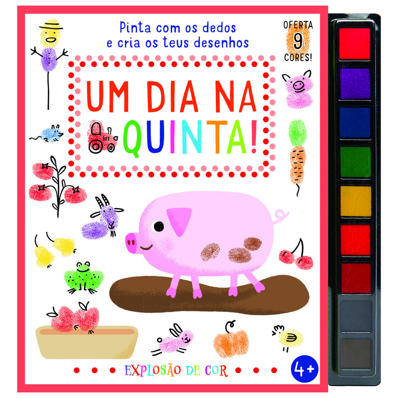 Um Dia na Quinta! de Elizabeth Golding - Pinta com os Dedos e Cria os Teus Desenhos