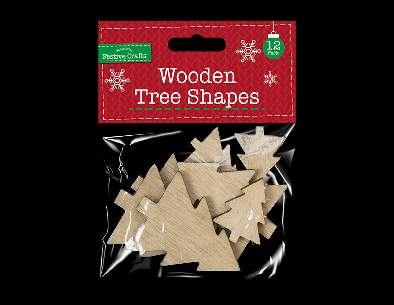 Conjunto 12 Formas Árvore Madeira