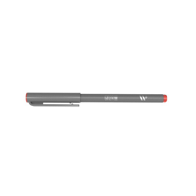 Marcador Ginza Nano Brush Pen Vermelho