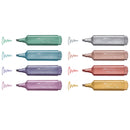 Marcadores Textliner Metálico 8 unidades Faber Castell