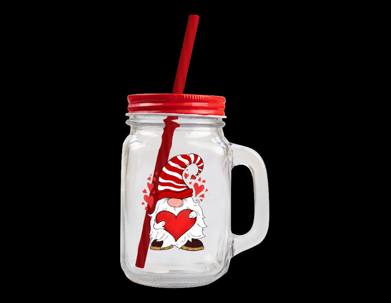 Jarro com Palhinha Cap. 450ml - Valentine