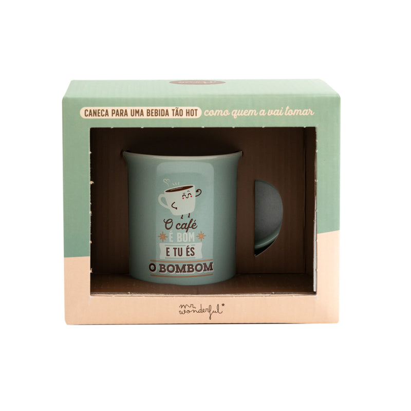 Caneca - O Café É Bom E Tu És O Bombom