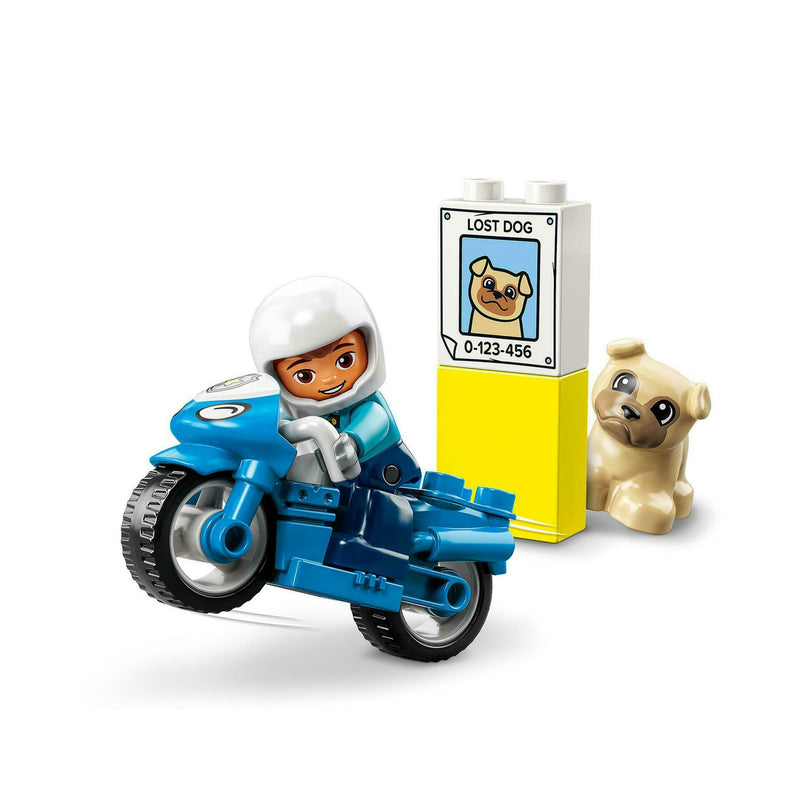 Mota Da Polícia Lego-Duplo