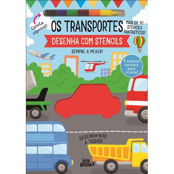Os Transportes de Amanda Lott - Desenha com Stencils Sempre a Mexer!