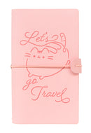 Caderno Capa Couro - Gato Pusheen