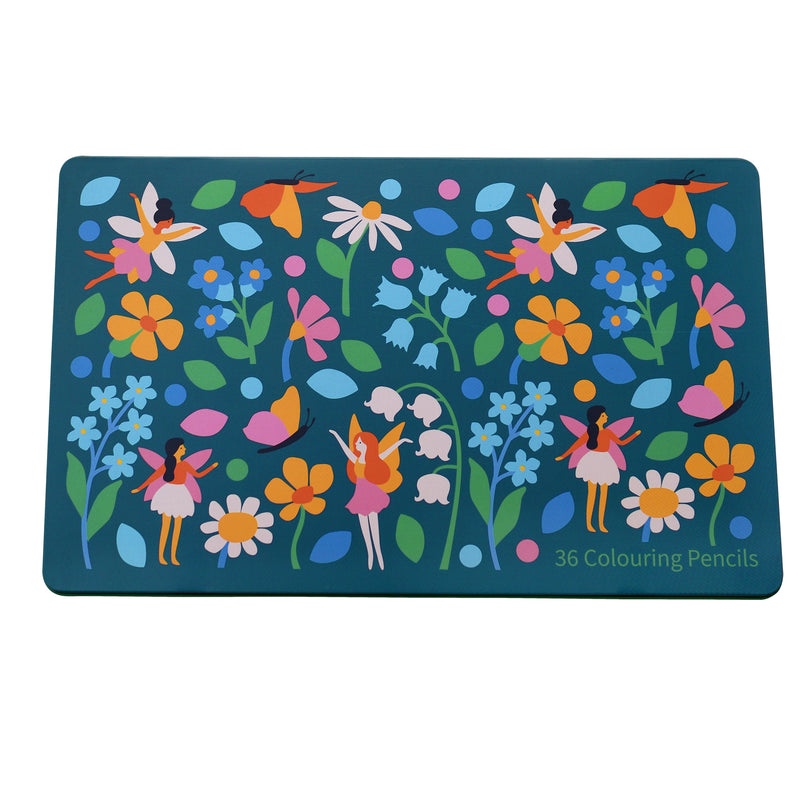 Conjunto 36 Lápis Cor - Fairies In The Garde