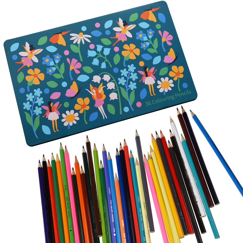Conjunto 36 Lápis Cor - Fairies In The Garde