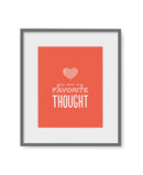 Facepaper "Favorite Thought"