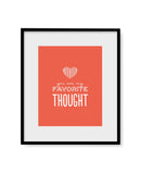 Facepaper "Favorite Thought"