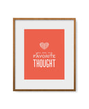 Facepaper "Favorite Thought"