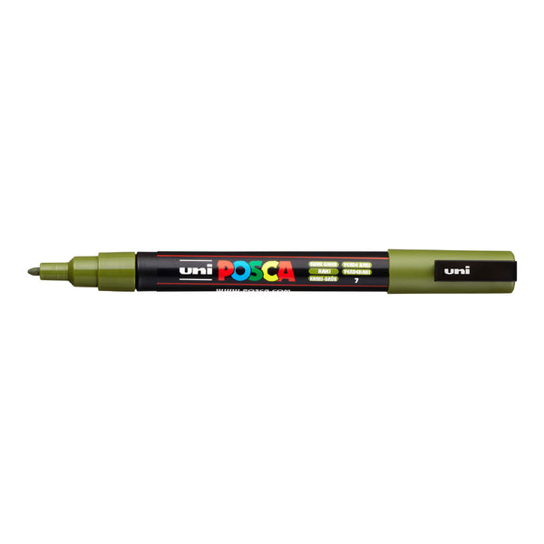 Marcador Posca Pc-3M Verde Khaki