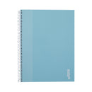 Caderno Espiral A4 Capa Dura Pautado 100 folhas Pastel