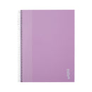 Caderno Espiral A4 Capa Dura Pautado 100 folhas Pastel
