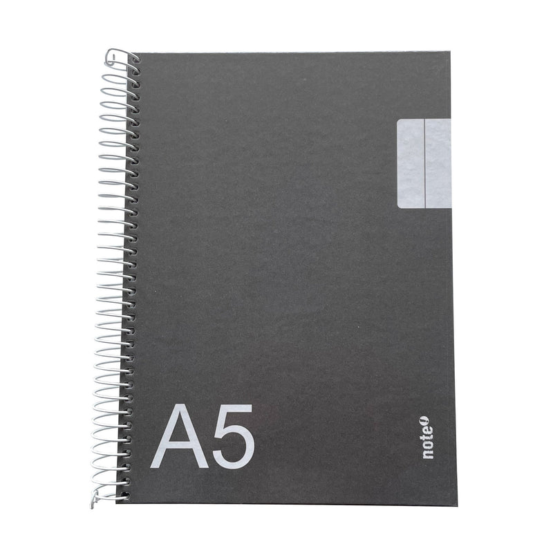 Caderno Espiral A5 Pautado Preto Tecnoline