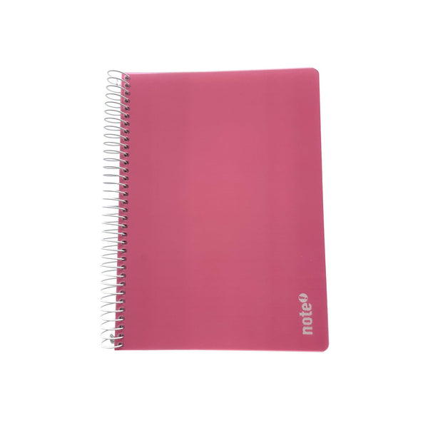 Caderno Espiral A5 Pautado Rosa