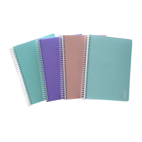 Caderno Espiral A5 100 Folhas 70G Pastel Sortido