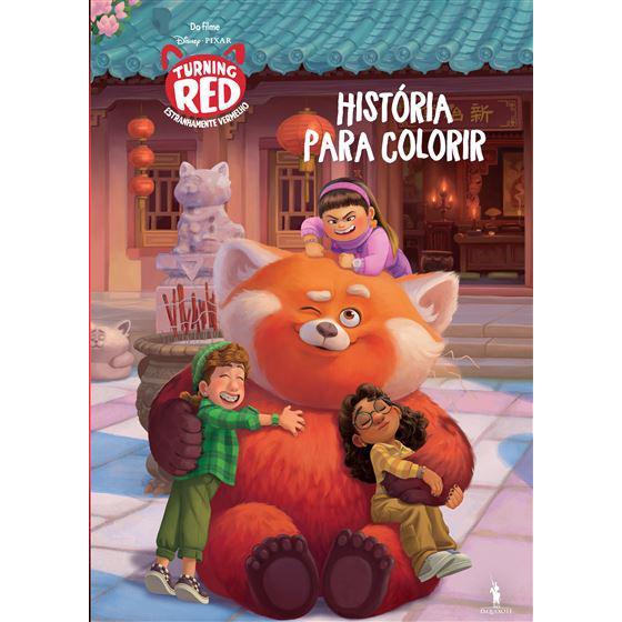 Turning Red - Estranhamente Vermelho - História para Colorir de Vários Autores