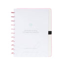 Caderno Smart A4 com Elástico e Suporte Esferográfica 80 Folhas Pautado Rosa Talia