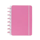 Caderno Smart A5 Pautado 80 Folhas com Elástico e Suporte Esferográfica Rosa Talia