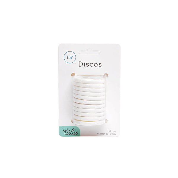 Discos para Caderno Smart 3.8cm Branco Talia