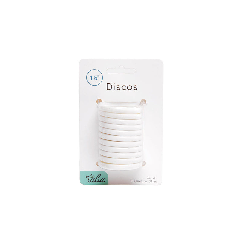 Discos para Caderno Smart 1.5'' Branco Talia