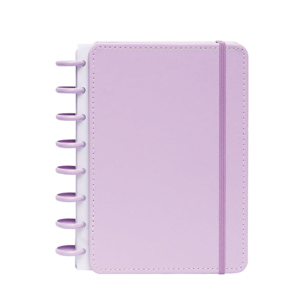 Caderno Smart com Elástico Espiral A5 Pautado Lilás