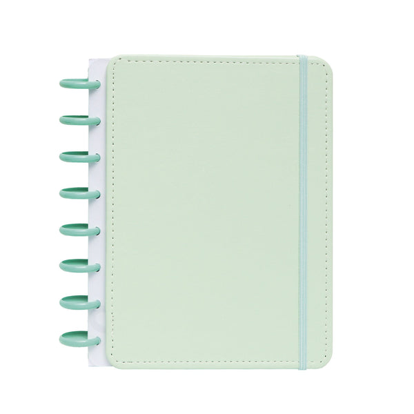 Caderno Smart A5 Pautado 80 Folhas com Elástico e Suporte Esferográfica Verde Talia