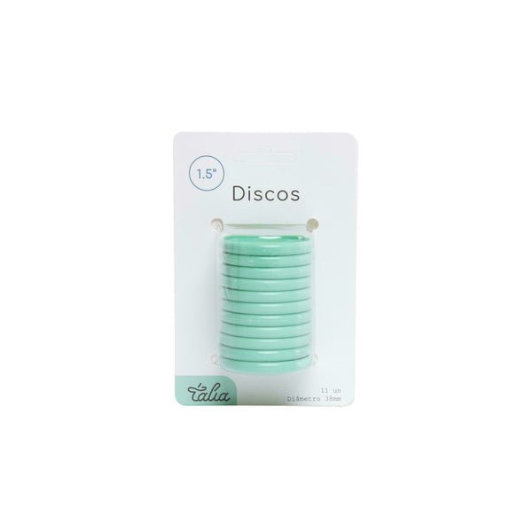 Discos para Caderno Smart 3.8cm Verde Pastel Talia