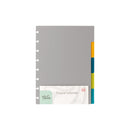 Separadores A5 para Caderno Smart com 5 Divisórias Talia