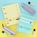 Pasta A4 Lombada Estreita com Elástico e Recarga Pastel Oxford (artigo sortido)