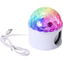 Coluna Sem Fios Bola Led Disco USB