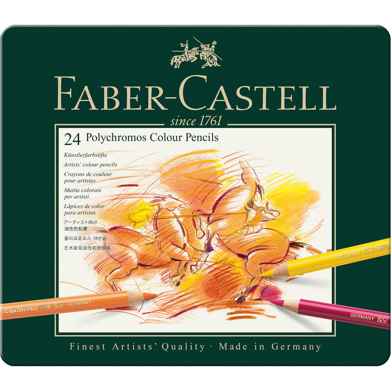 Lápis Cor Polychromos 24 Unidades Faber Castell
