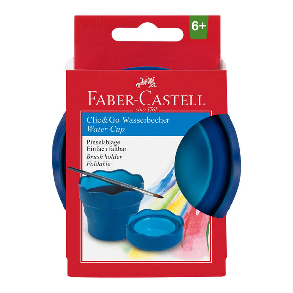 Copo Lava Pincéis Azul Faber Castell