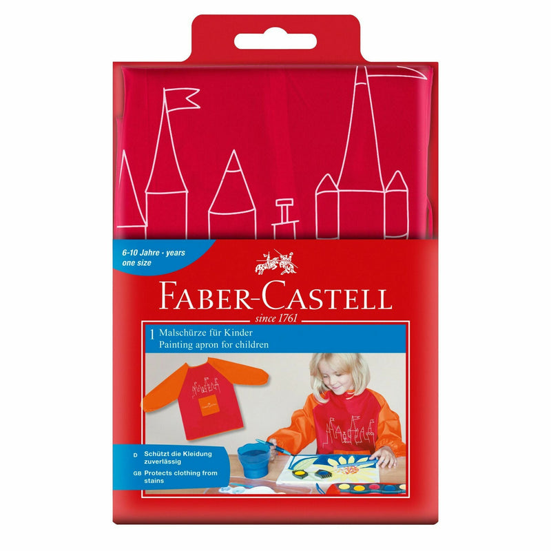 Bata 6-10 Anos Vermelho/Laranja Faber Castell