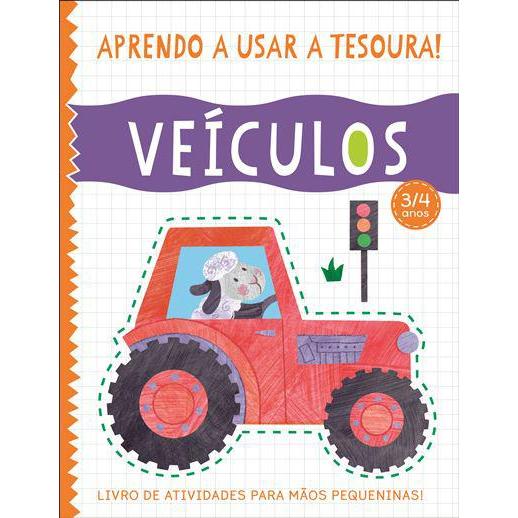Aprendo a Usar a Tesoura! Veículos de Amanda Lott