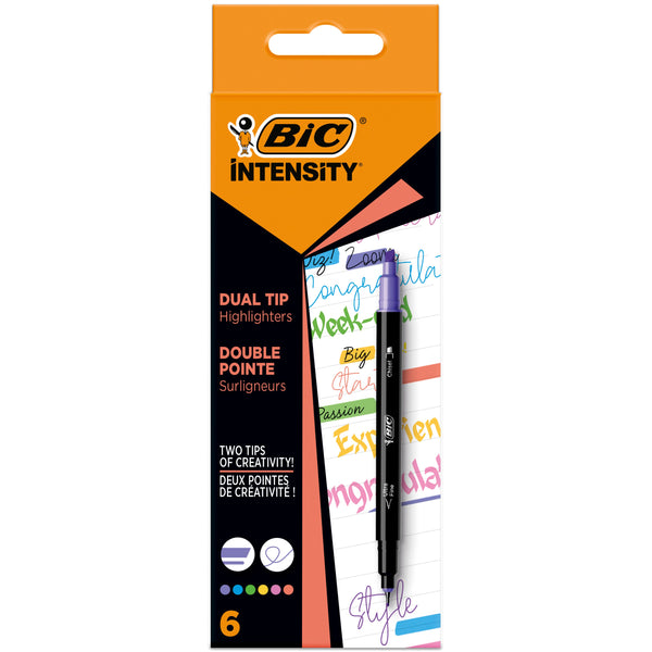 Marcador Fluor Dual Intensity 6Unidades Bic