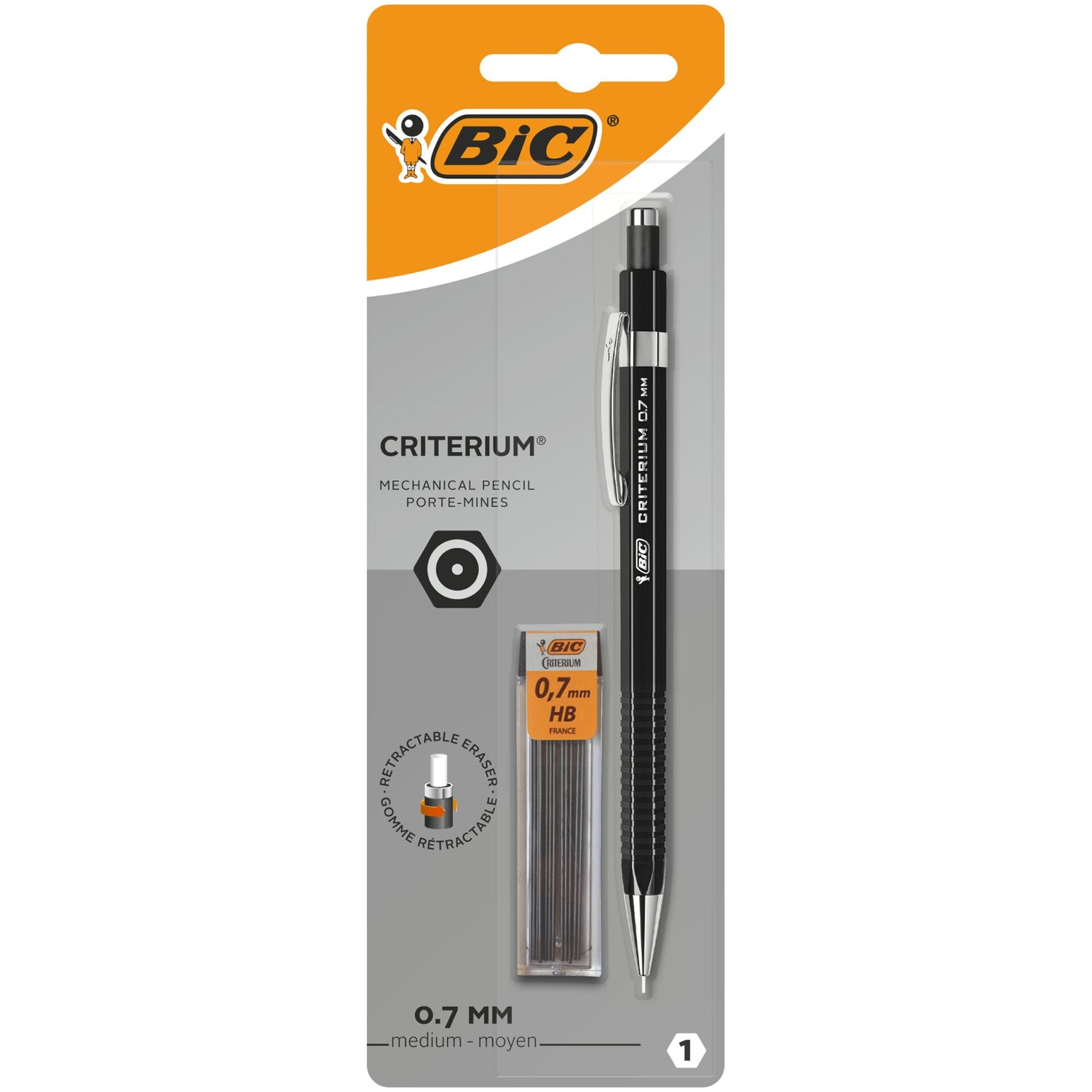 Lapiseira Criterium 0.7 Mm+Minas Bic