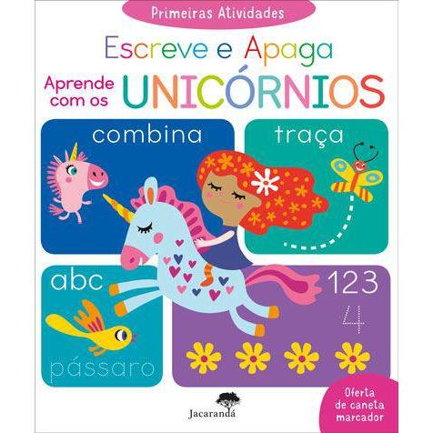 Primeiras Atividades - Escreve e Apaga - Aprende com os Unicórnios