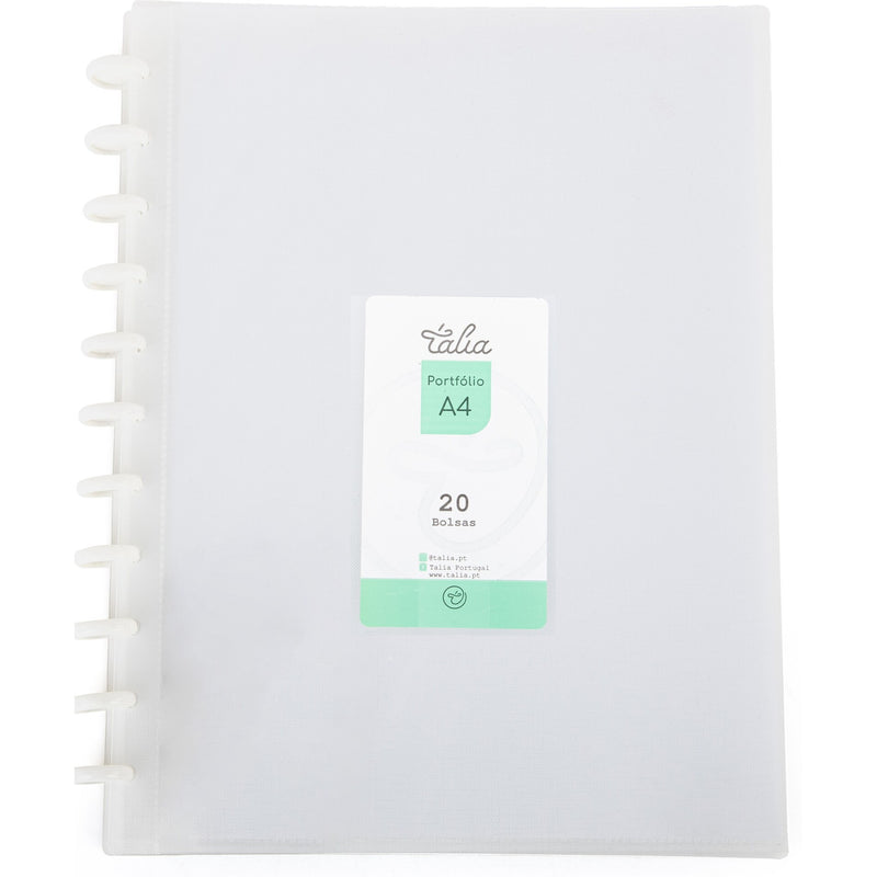 Capa Catálogo A4 20 Bolsas Transparentes Talia