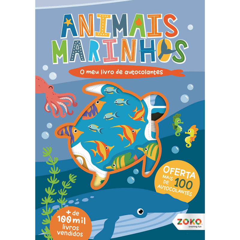 O Meu Livro de Autocolantes - Animais Marinhos