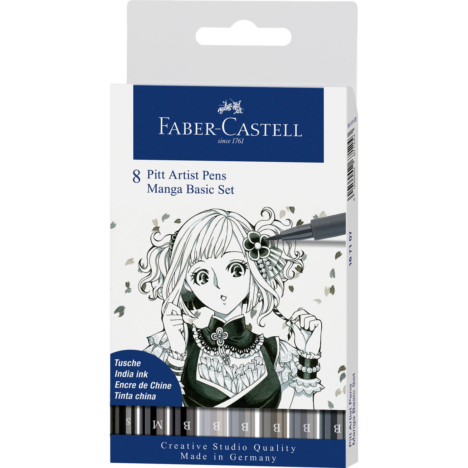Marcador Pitt Pincel 167107 Manga 8 Unidades