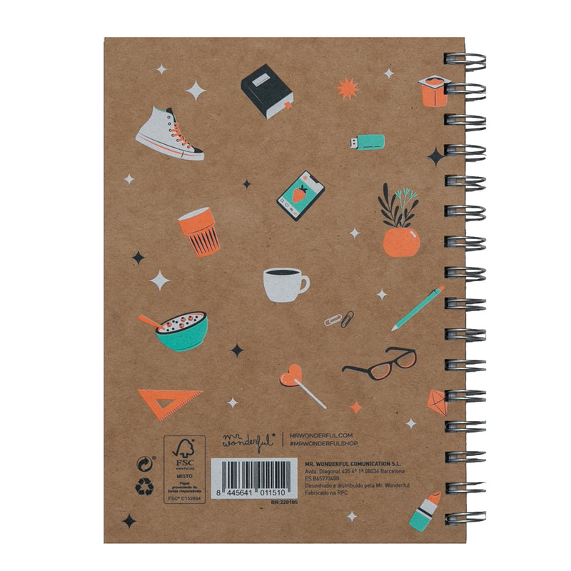 Caderno A5 L - Sempre A Bombar De Sonhos