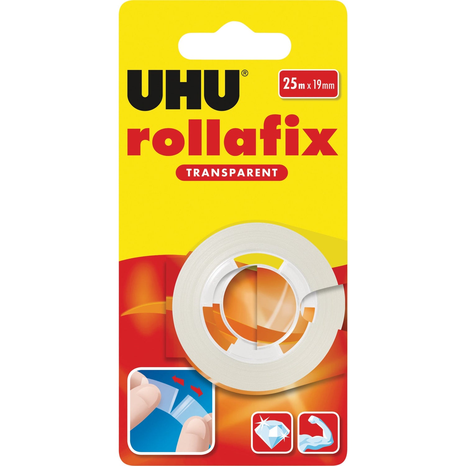 Rollafix Fita Cola Transparente 19mm x 25m UHU