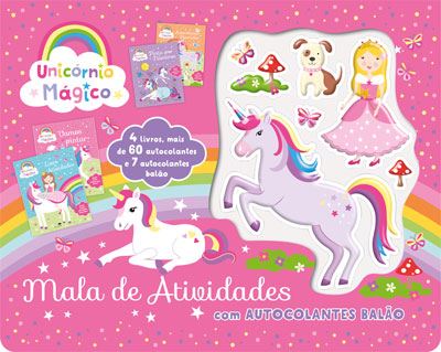 Unicórnio Mágico - Mala de Atividades com Autocolantes