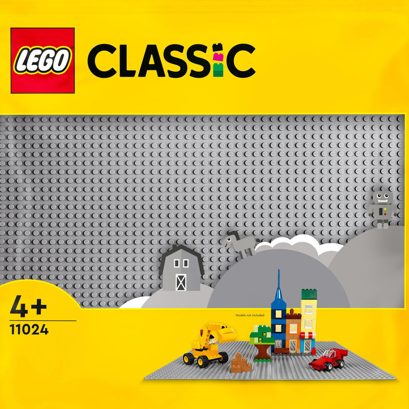 Placa Construção Cinzenta Lego Classic