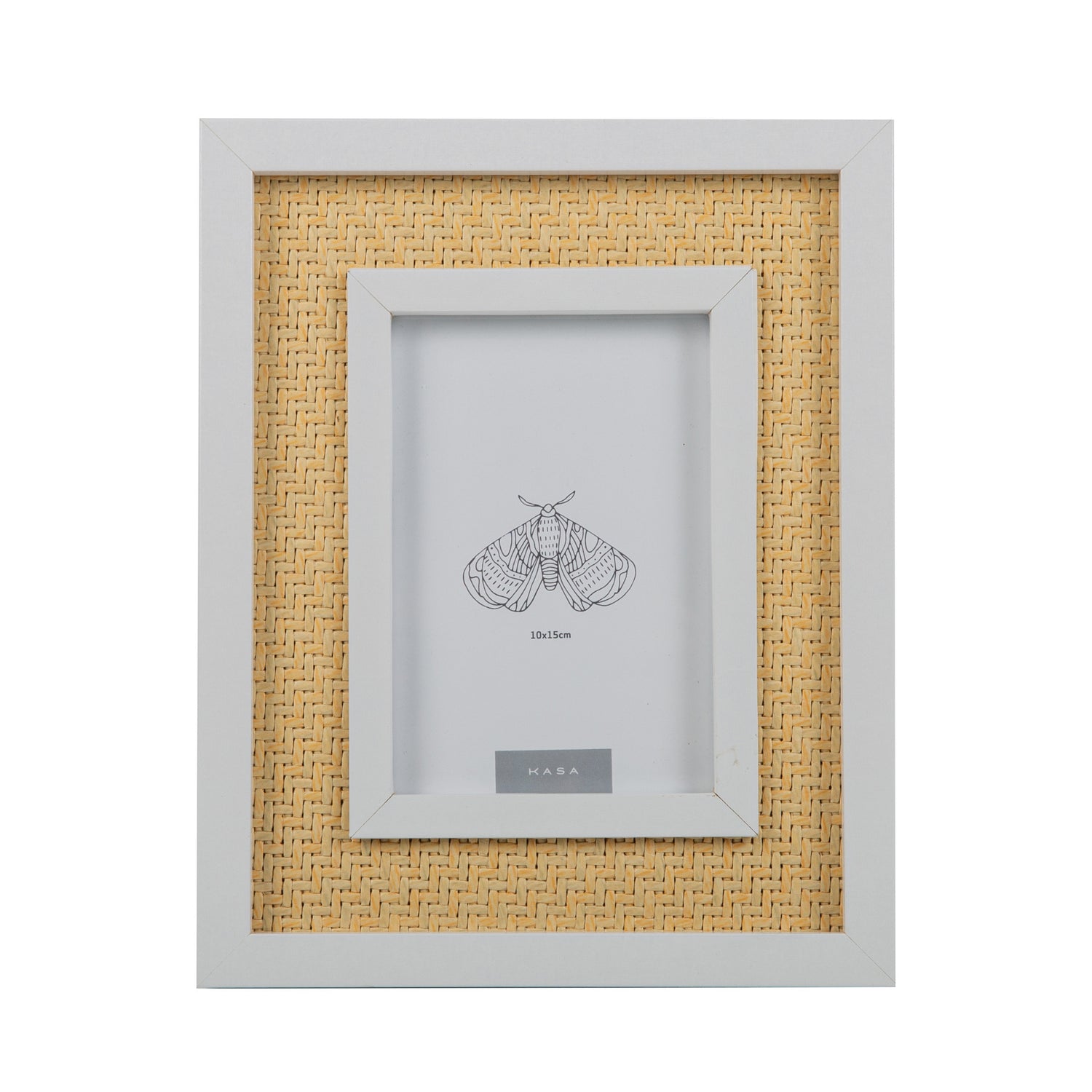 Moldura 10 x 15cm com Rebordo Branco