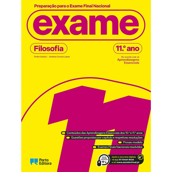 Preparação para o Exame Final Nacional - Filosofia - 11.º Ano de Pedro Galvão e António Correia Lopes