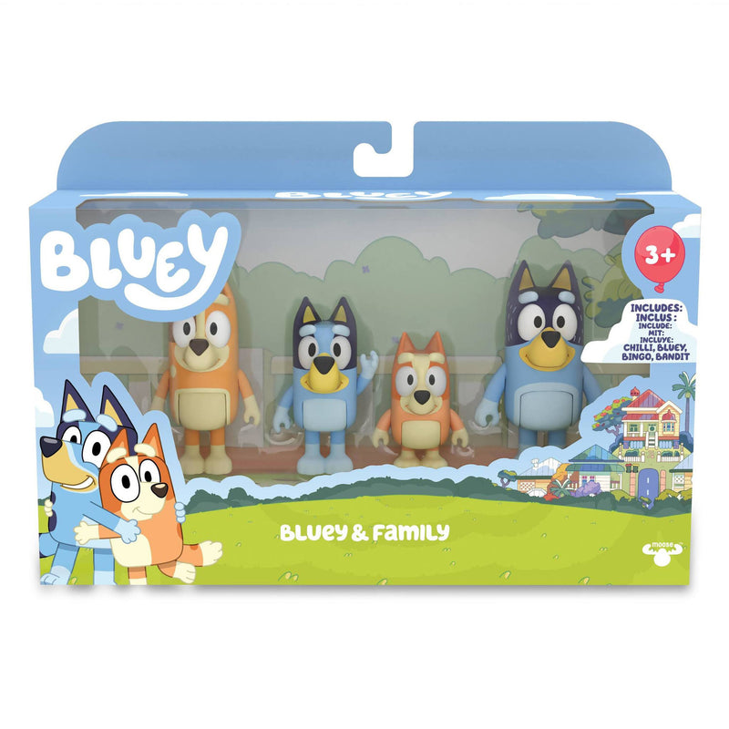 Bluey - Pack 4 Figuras