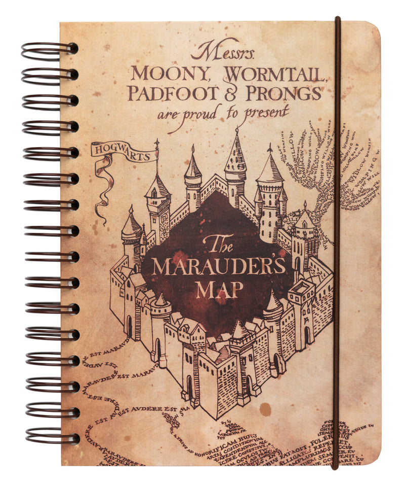 Caderno A5 Bullet - Harry Potter The Marauder's Map